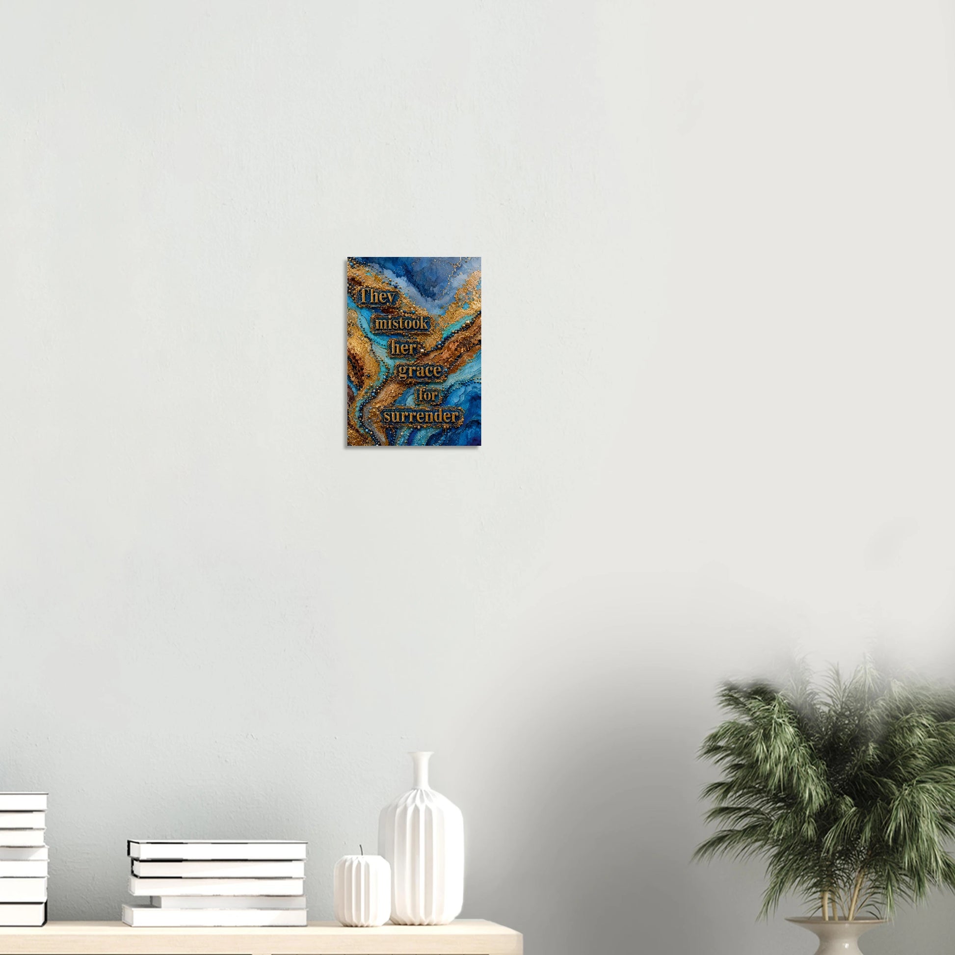 Feminist wall art for the woman mistaken for soft. Giclee print, matte finish, free worldwide shipping. Size A4
