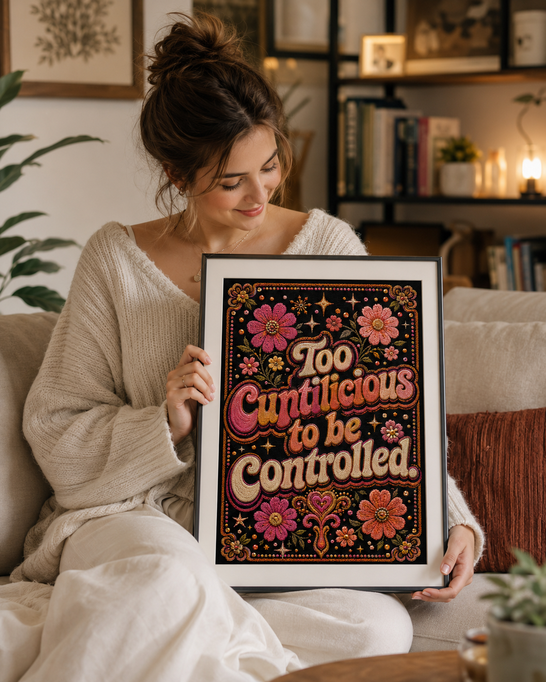 Bold feminist art print from the Dangerous Women series. Women with print 