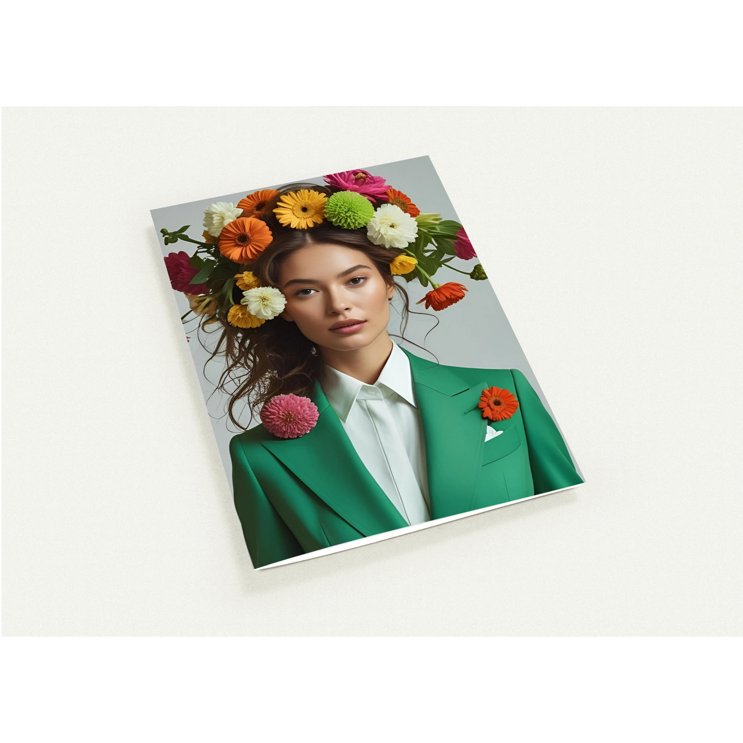 Pack of 10 blank folded art cards featuring Charlotte from Those Blooming Women. A5 or A6. 350gsm silk card & premium envelopes. Perfect for gifting.