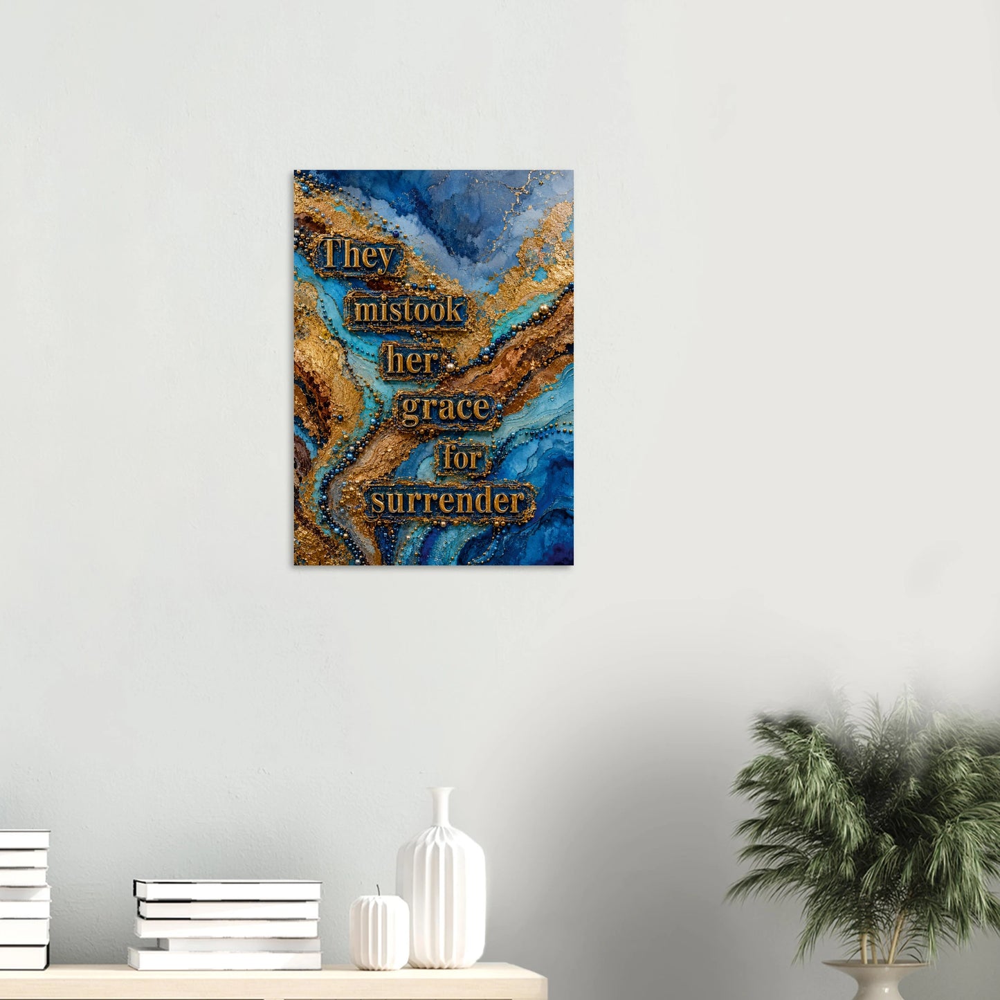 Feminist wall art for the woman mistaken for soft. Giclee print, matte finish, free worldwide shipping. Size A2