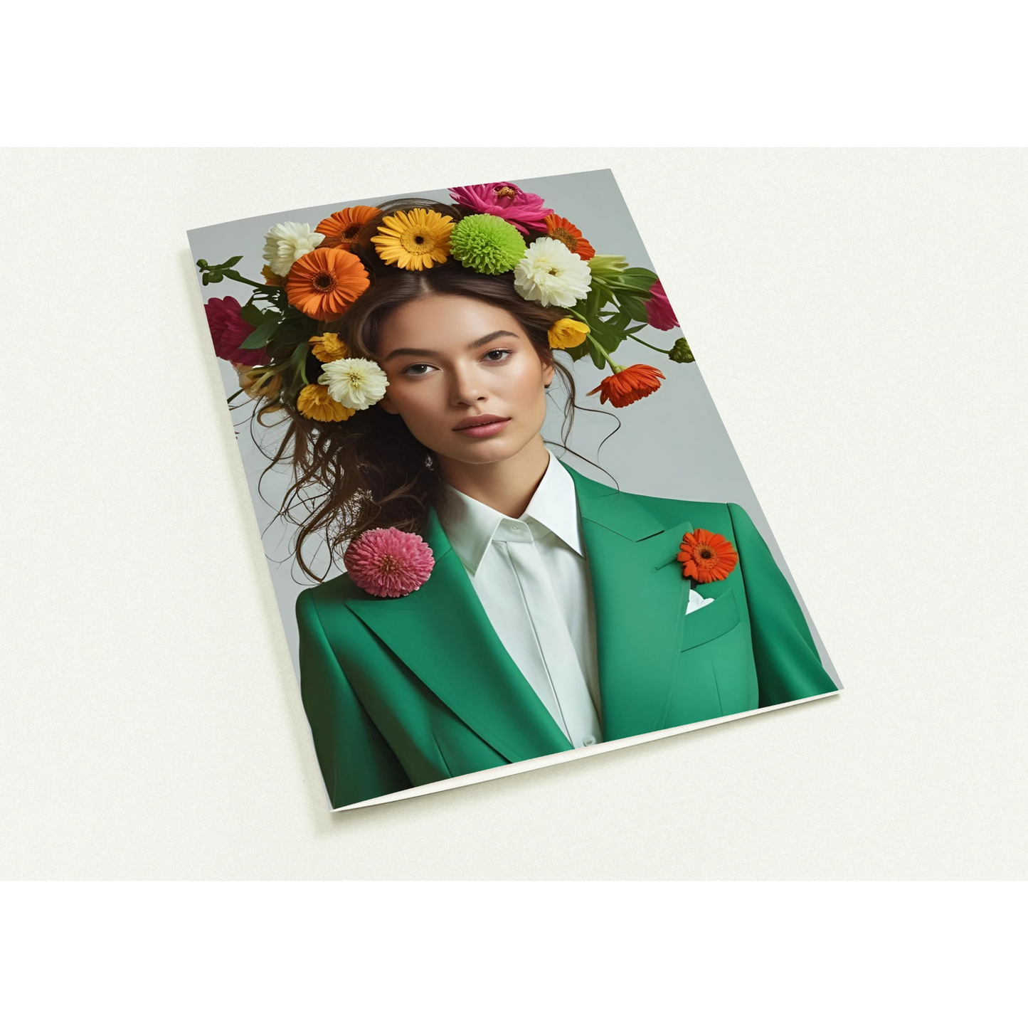 Pack of 10 blank folded art cards featuring Charlotte from Those Blooming Women. A5 or A6. 350gsm silk card & premium envelopes. Perfect for gifting.