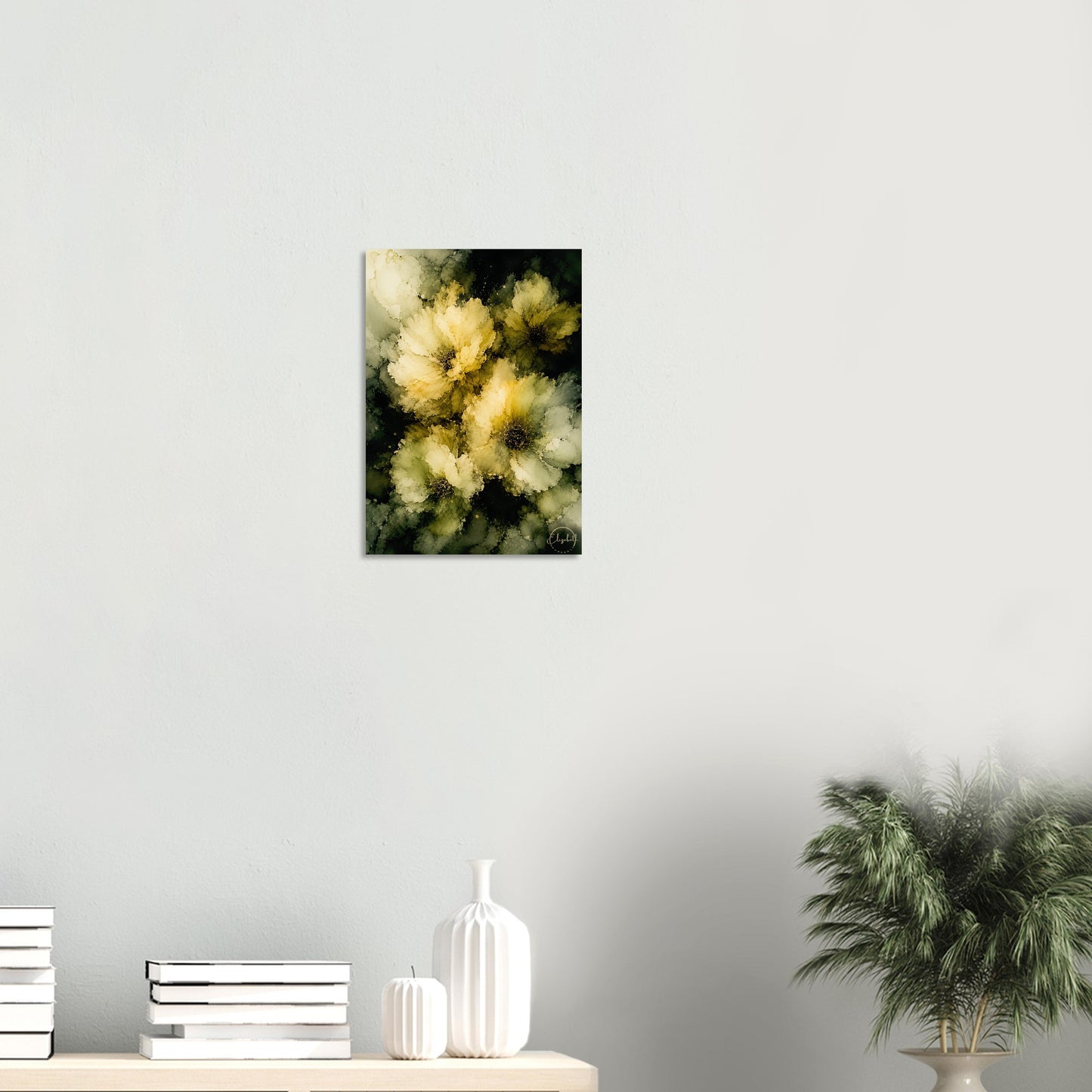 Moody Midnight Blooms artwork by Elizabeth Marshall  