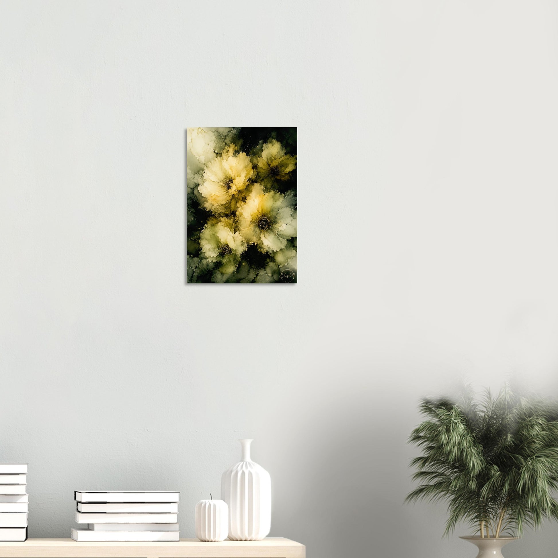 Moody Midnight Blooms artwork by Elizabeth Marshall  