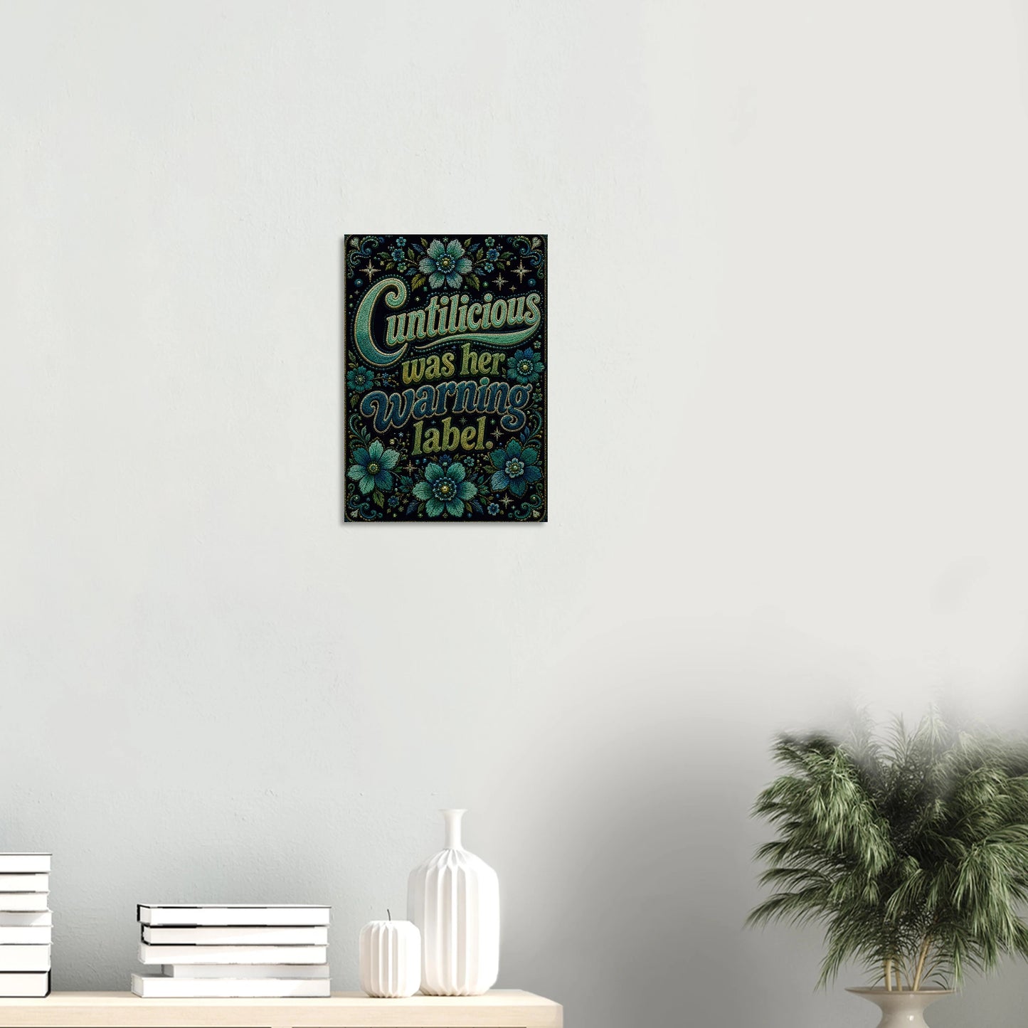 Retro cool feminine power artwork 