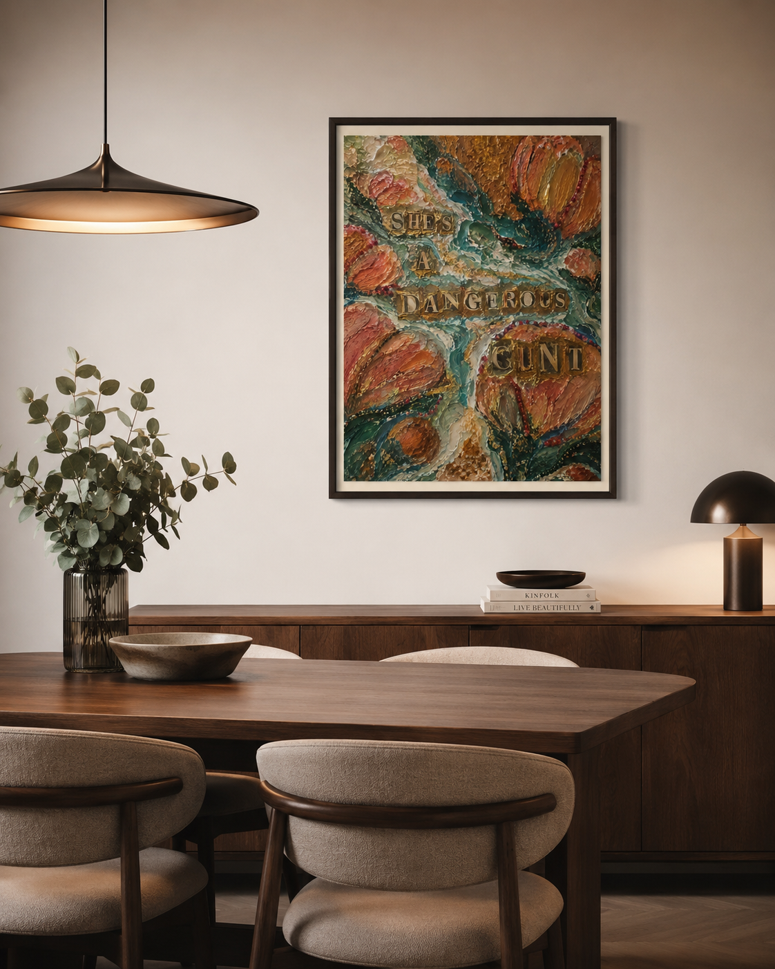 She's a Dangerous Woman Rhododendron | Fierce Floral Female Centric | Dangerous Women | Giclee Print