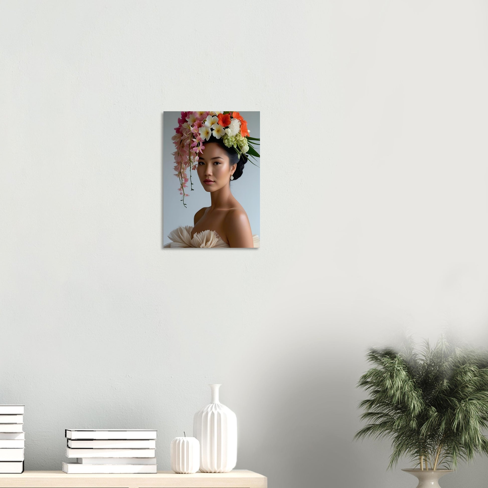 Shop Dao from the Those Blooming Women series — a vintage fashion floral giclée print. Available in A4–A1. Printed on FSC-certified 200gsm paper. Made to order. Size A3 