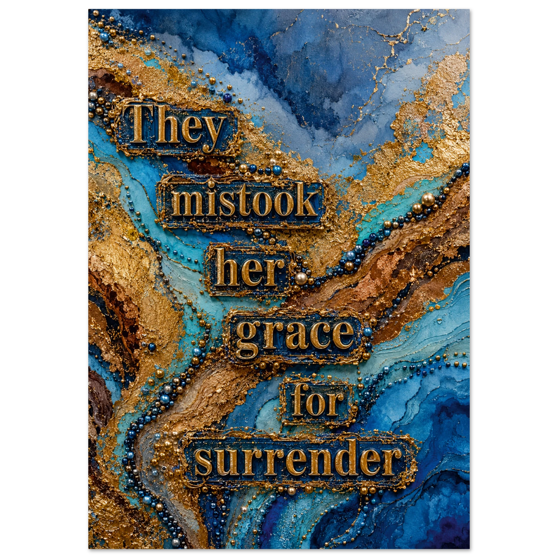 Feminist wall art for the woman mistaken for soft. Giclee print, matte finish, free worldwide shipping. Sizes A4–A1. Meaningful gift for her.