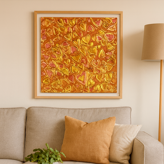 Love is Love Series | Pop Abstract | Mixed Media on Canvas | Elizabeth Marshall Original SOLD