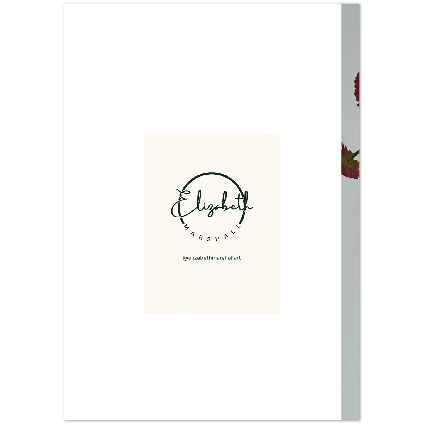 back of card 