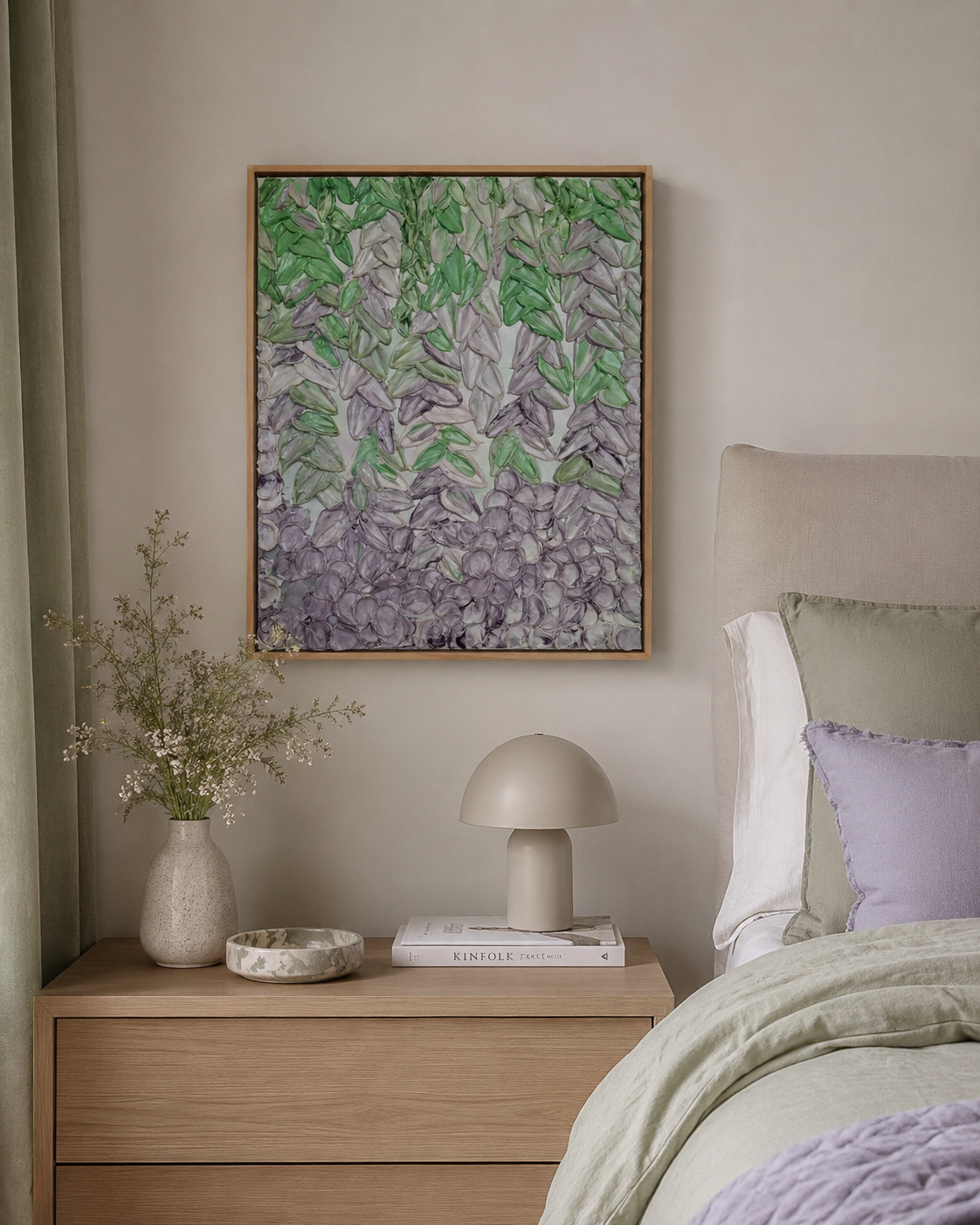 Blooming Now | Messy Floral | Acrylic on Canvas Framed | Elizabeth Marshall SOLD