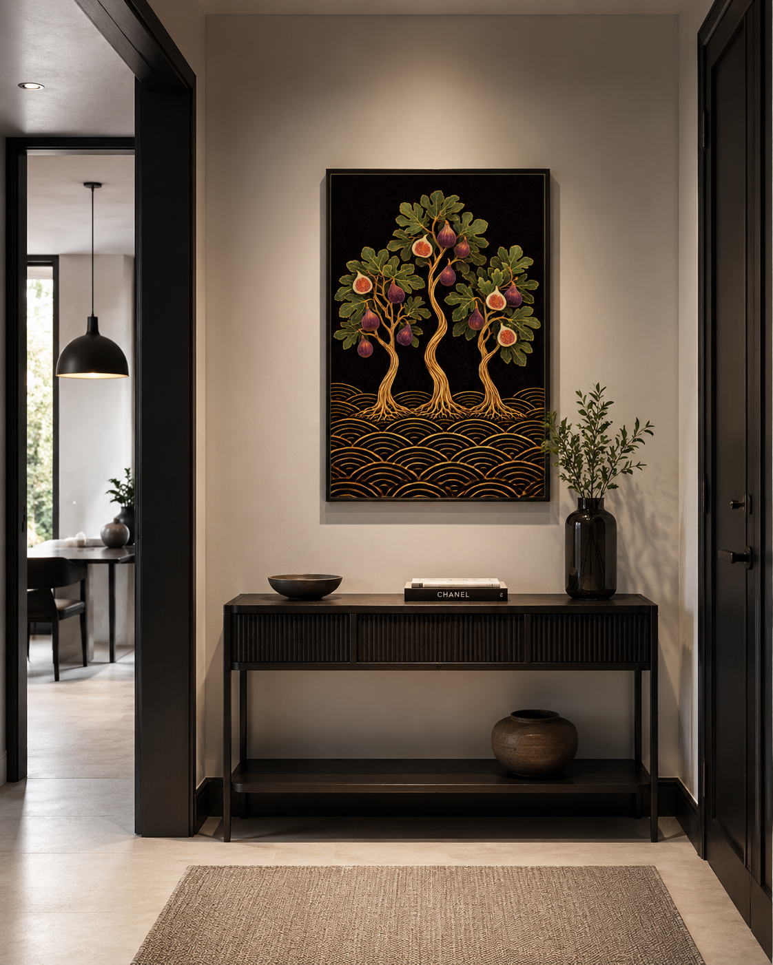 Abundant Grove Fig Trees | Night Garden Botanicals | Fine Giclee Print