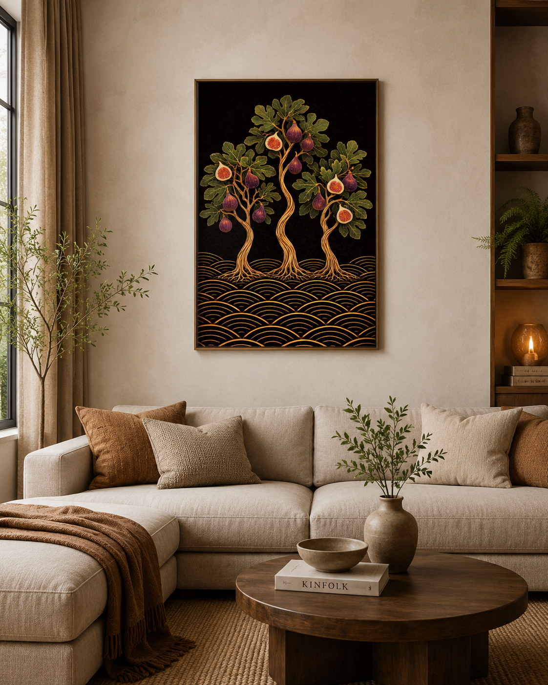 Abundant Grove Fig Trees | Night Garden Botanicals | Fine Giclee Print
