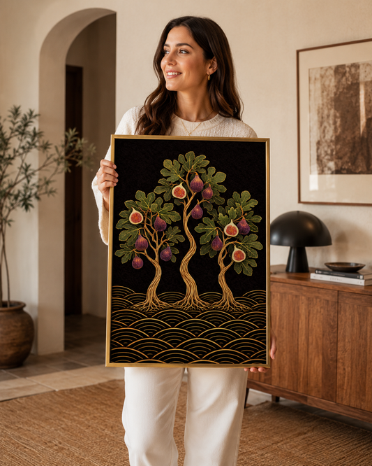 Abundant Grove Fig Trees | Night Garden Botanicals | Fine Giclee Print