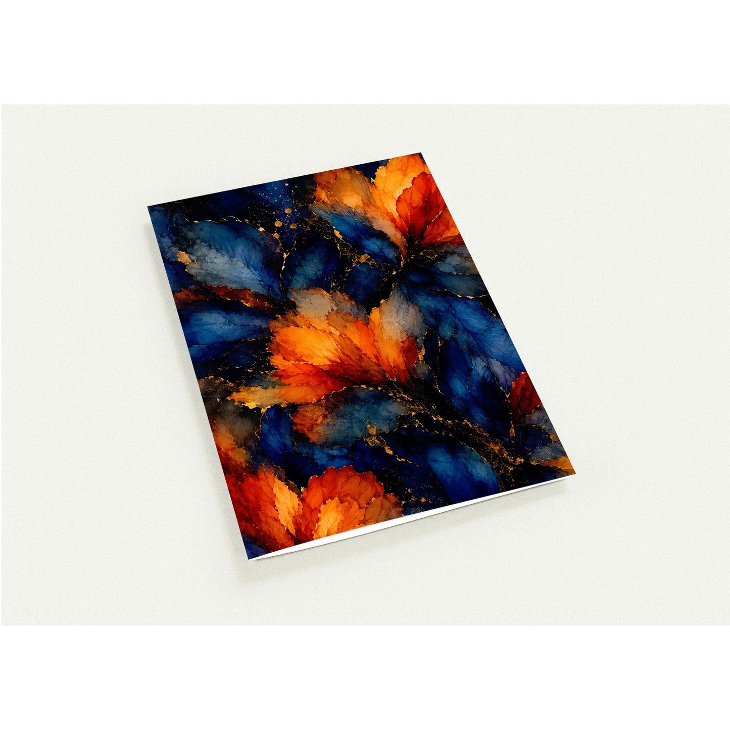 Ten note cards that feel like a tiny gallery in an envelope. Rich, moody florals, deep jewel tones, and the kind of lush, layered colour that makes a handwritten note feel like a gift before it's even opened. These are the cards for people who believe that stationery should be as beautiful as the words inside. Flame design