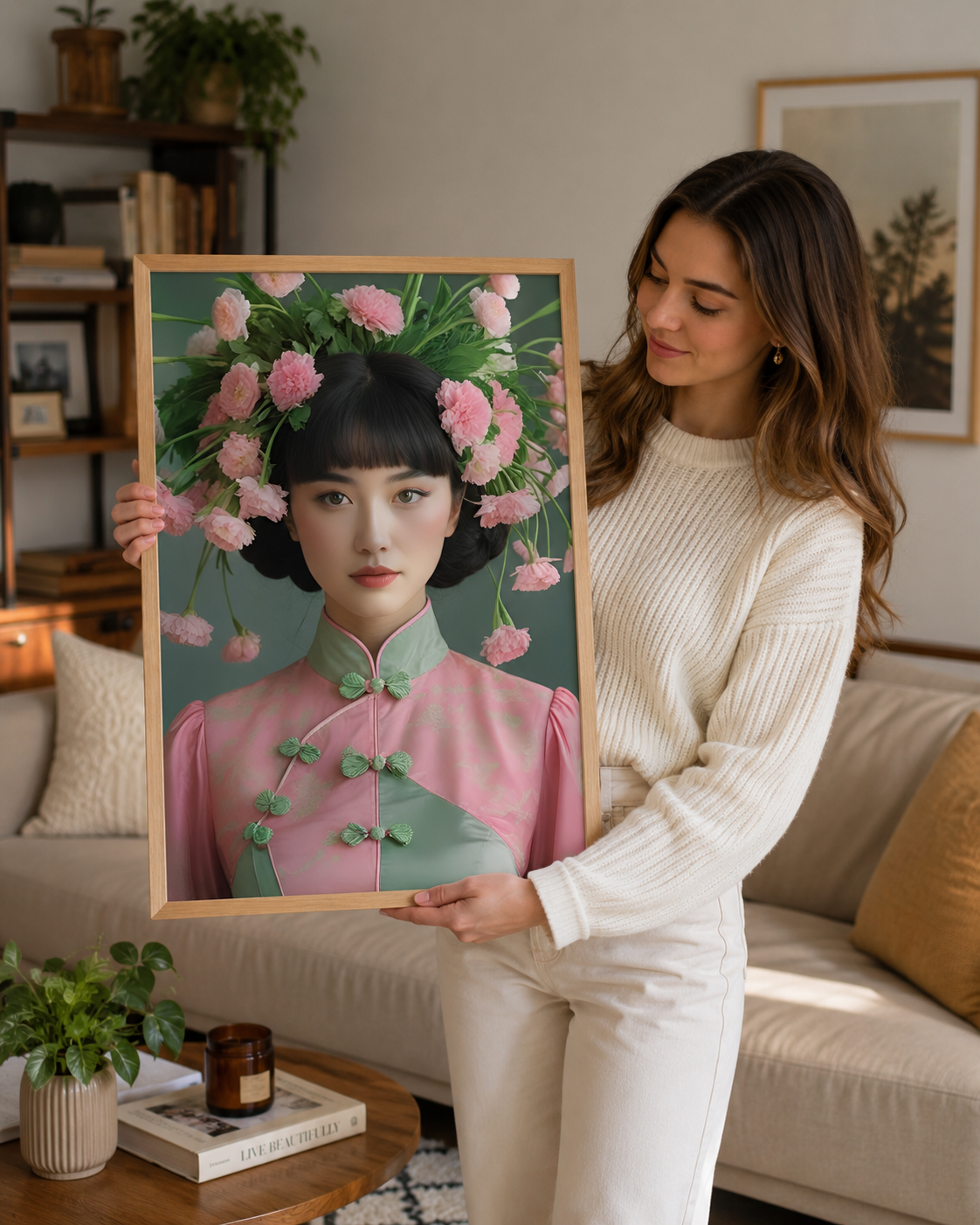 Nanette | Those Blooming Women | Vintage Fashion Floral | Giclee Print