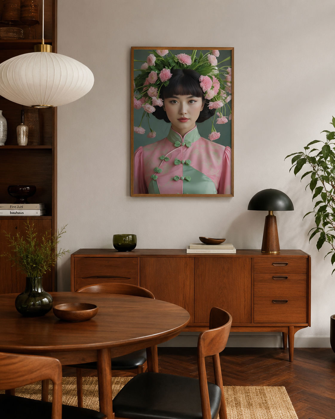 Nanette | Those Blooming Women | Vintage Fashion Floral | Giclee Print