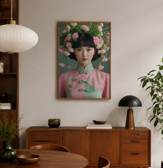 Nanette | Those Blooming Women | Vintage Fashion Floral | Giclee Print
