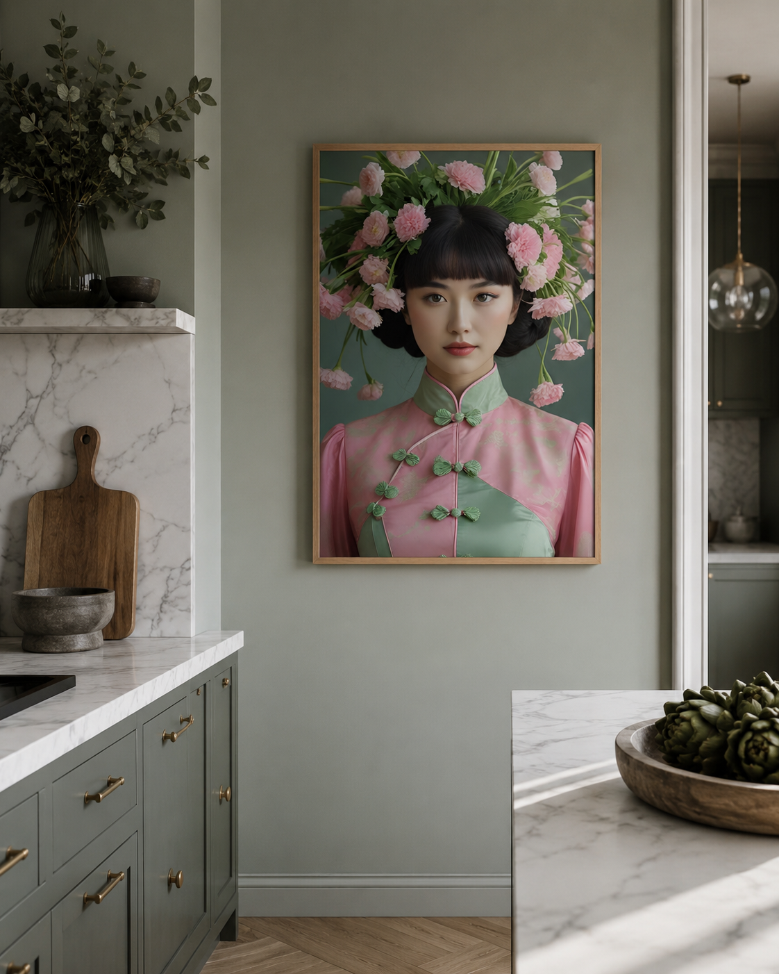 Nanette | Those Blooming Women | Vintage Fashion Floral | Giclee Print