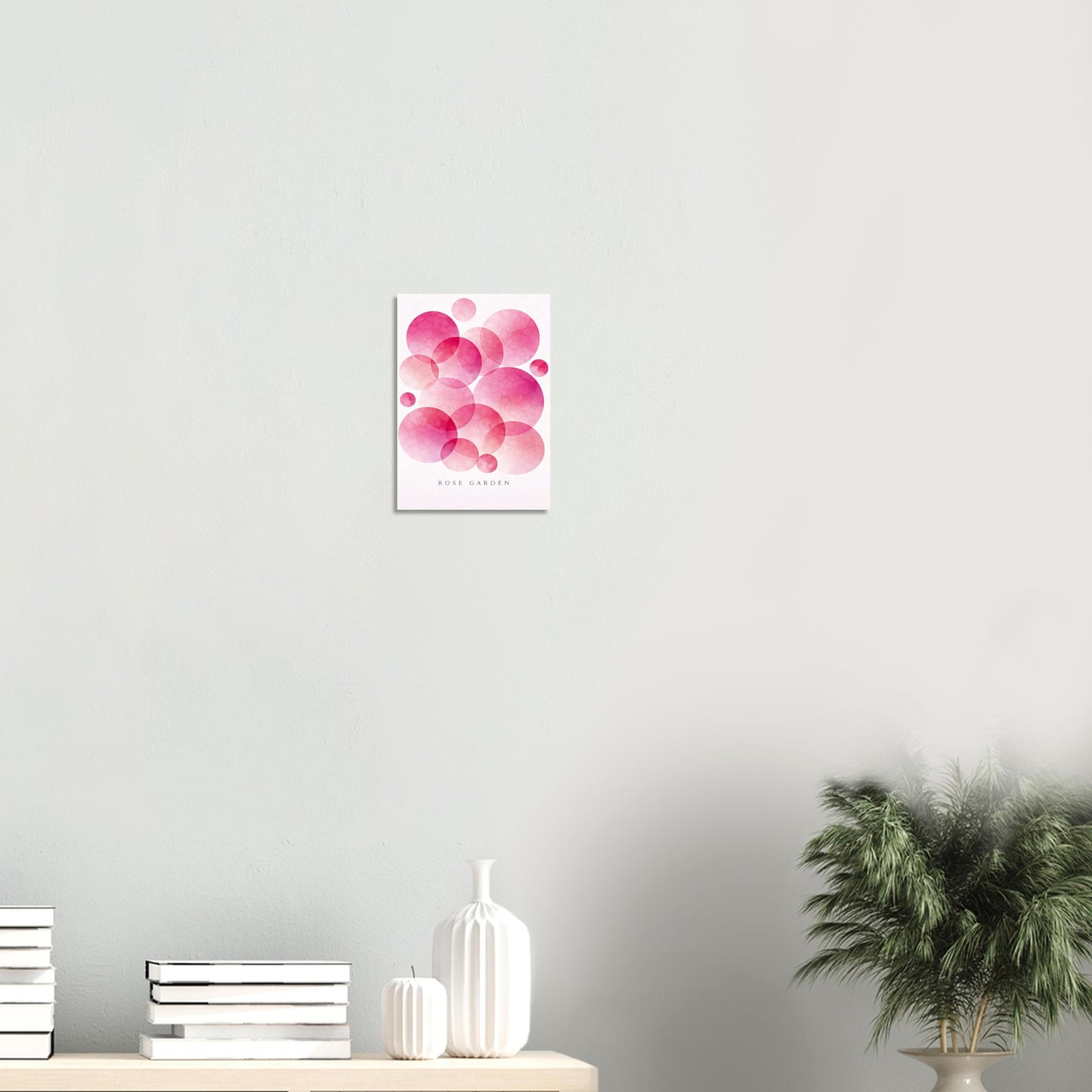Abstract giclee print inspired by a rose garden in full bloom. Hot pink, blush & petal rose. Printed on 200gsm FSC paper. Ships worldwide.