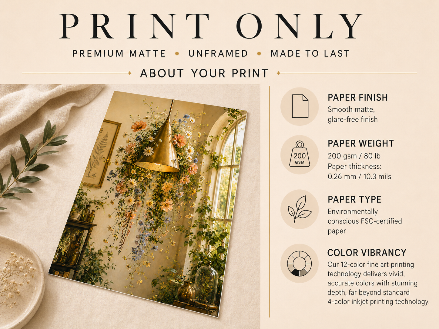 information about the giclee prints