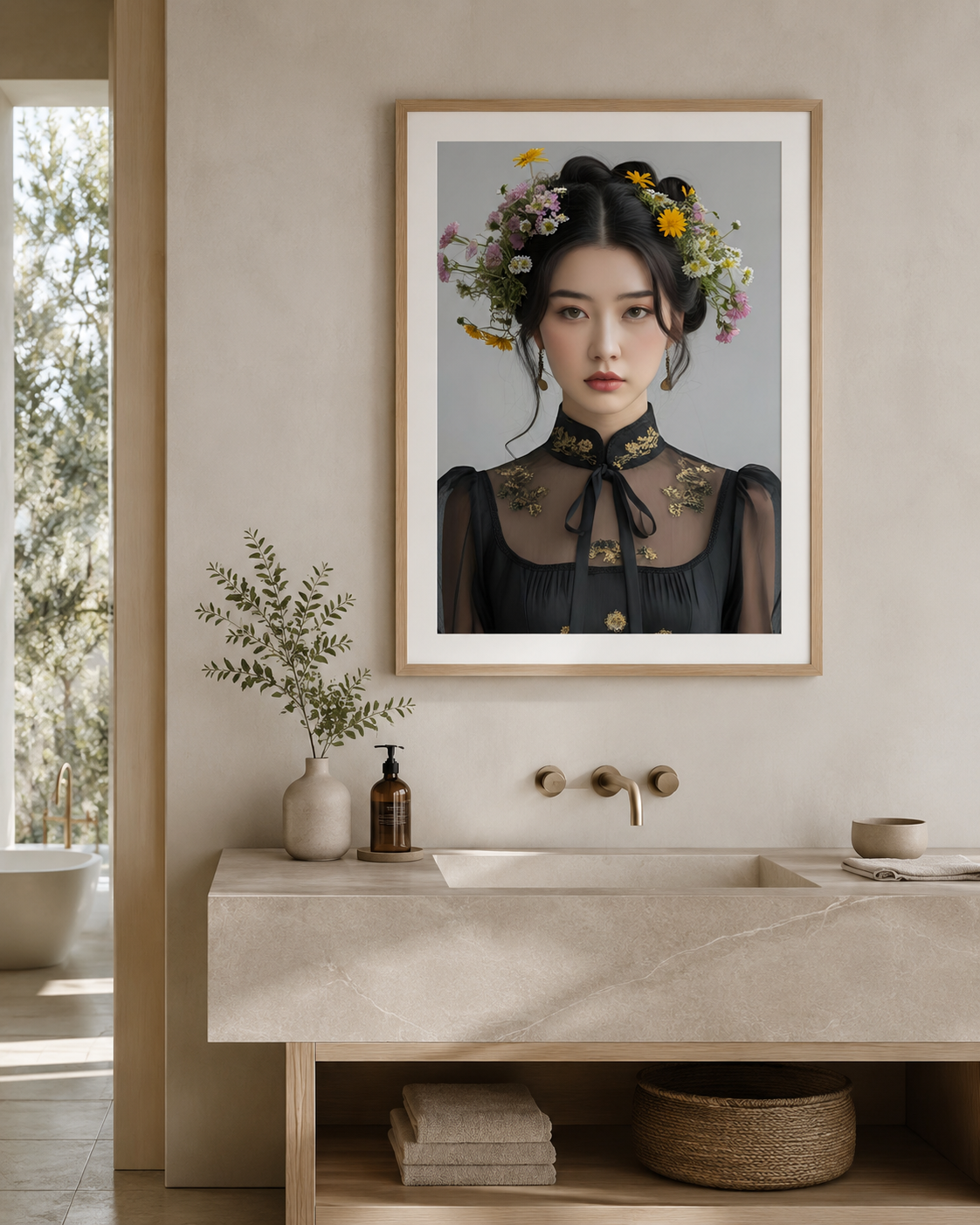 Riko |Those Blooming Women | Vintage Fashion Floral Giclee Print