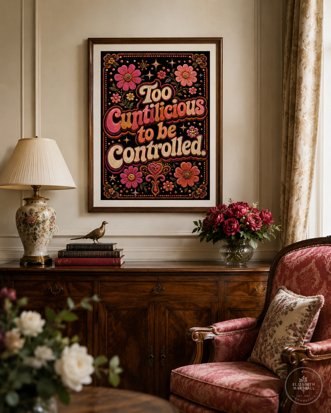 Bold feminist art print from the Dangerous Women series.