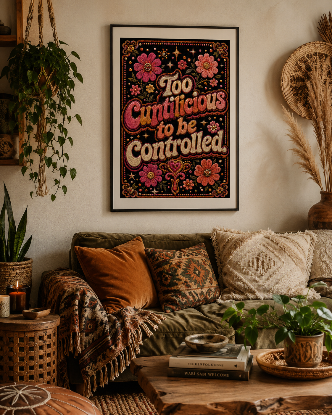 Bold feminist art print from the Dangerous Women series. Free worldwide shipping. Perfect for gallery walls, bedrooms & as a gift for strong women.